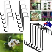 5/10x Fence Hooks Heavy Duty Over Door Hooks Stainless Steel Garden Plant Hanger