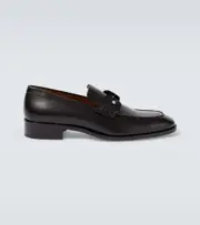 [Christian Louboutin] Christian Louboutin Chambelimoc leather loafers AU 7.5 black