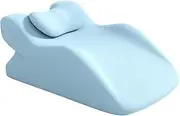 Generic Memory Cotton Bed Wedge Pillow Ergonomic Design Soft Fashion Triangle Pillow Wedge Headboard for Apartment Office Reading, Light Blue