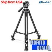 Leofoto LVC-193C+BV-15 Twin Leg Video Tripod with Fluid Head