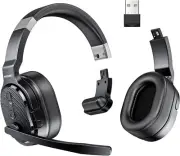 Bluetooth Trucker Headset with Microphone Noise Cancelling 3 EQ Music Modes