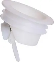 6pcs Floor Drain Backflow Preventer Drain Valve Sewer Core Bath Filter Backwater Valve Floor Filter for Sink Bathtub Strainer Drain Stopper Drain Core Hair Receiver White