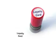 10mm Custom Business Logo / Name Reward Loyalty Card Flash Stamp Pre Self Inking