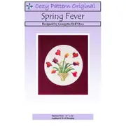 Spring Fever Applique Wall Hanging Pattern By Cozy Quilt Pattern
