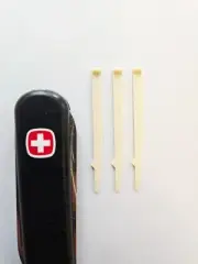 New 3Pk Flat Top Toothpick Replacement for WENGER Swiss Army Knives 65mm to 85mm