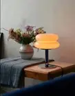 Italian Designer Glass Egg Tart Table Lamp Bedroom Bedside Study Reading Led