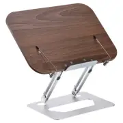 Book Stand for Desk 180° Rotate Adjustable Book Holder for Textbook Walnut