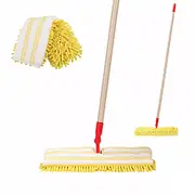 Microfiber Dust Mop with 2 Reusable Pads and Extendable Handle, for All-Purpose