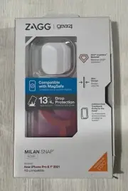 Zagg Gear4 Milan Snap MagSafe Case For Apple iPhone 13 Pro, Rose/Clear
