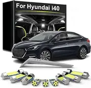 15Pcs Car LED Interior Light Bulb Kit, For Hyundai i40 2011 2012 2013 2014 2015 2016 2017 2018 2019 Car Accessories