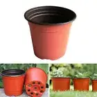 Soft Plastic Mini Two-Tone Flower Vases Plant Trays Round Planter Nursery Pots