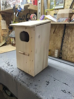 Black-belied whistling duck nest box (white cedar)