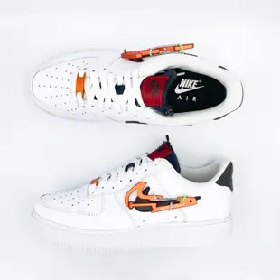 Nike Air Force 1 Low 黑白紅 扣環 登山扣 鴛鴦 AF1 解構 經典 休閒鞋 DH7579-100