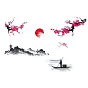 Wall Sticker Plum Flower Decorate Home Bedroom Art Decals Chinese Style Decals