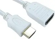 2m WHITE 4K HDMI Extension Cable Super Sharp Image PS3 xBox