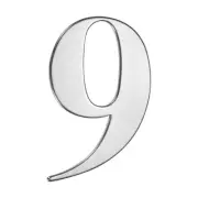 Self-adhesive House Number, 4" 304 Stainless Steel Mailbox Number [Number 9]