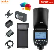 Godox V1-F V1F 2.4G TTL Camera Flash Round Head Speedlite with Battery For Fuji
