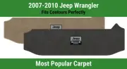 Lloyd Ultimat Small Cargo Carpet Mat for '07-10 Jeep Wrangler w/Jeep Grill Logo (for: Jeep)