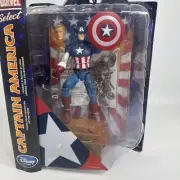 CAPTAIN AMERICA MARVEL SELECT DISNEY STORE EXCLUSIVE DIAMOND SELECT TOYS 2019