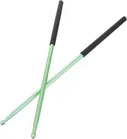 HONITANO 1Pair Metal Drum Sticks Percussion Instrument Accessory for Beginners Slip Handle Stylish Design Versatile Use for Drumming Concerts and Practice