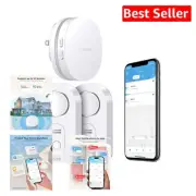2-Pack WiFi Water Sensors with 100dB Alarm & App Alerts - Home Leak Protection
