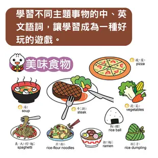 我的第一套認知有聲互動學習書(一套二冊)-FOOD超人(新版) 風車圖書 (6.9折)