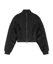 Diesel M-Odena Cropped Bomber Jacket black