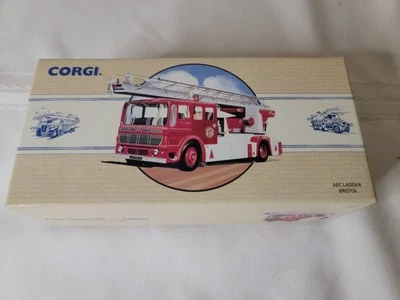CORGI CLASSICS #97386 1:50 AEC LADDER BRISTOL FIRE TRUCK NEW IN BOX