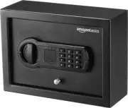 Small Slim Desk Drawer Security Safe with Programmable Electronic Keypad