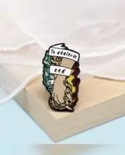 Throne of Glass Enamel Pin - To Whatever End - Fantasy Book Lovers