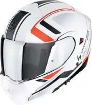 Scorpion EXO-930 EVO Ardens, flip up helmet , color: Matt White/Black/Red , size: M