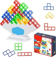 SBOACXC Tower Game, 48 Blocks Tetris Balance Toy, Ages 5+