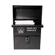 Self-Contained Steel Night Drop Box, Wall or Pedestal Mount, 25-1/4" x 15" x 12"