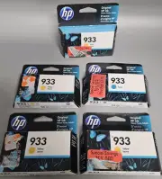 5x Genuine HP 933 Yellow & Cyan OfficeJet 6100 6600 6700 7510 7110 7610 7612