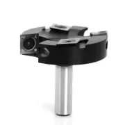 "12mm 1/2 Inch Shank 4 Flutes Carbide Insert Spoilboard Surfacing Router Bit Slab Flattening Router Bit 2-1/2"" 63.5mm Cut"