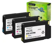3PK 952XL 952 Color Ink Cartridges For HP Officejet Pro 8710 8715 8716 8720 8728