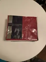 4 Piece KING Sheet Set AQ Textiles Grayson 950 TC Cotton Blend Burgundy Red 18"