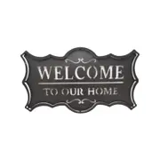 Tinka Design Welcome To Our Home Sign - Black