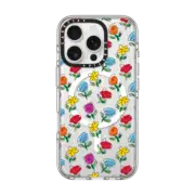 iPhone 16 Pro Clear Case MagSafe Compatible FLOWERS BY ROMERO BRITTO