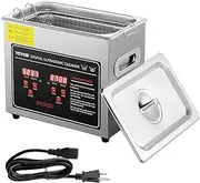 [VEVOR] Ultrasonic Cleaner with Digital Timer & Heater, Professional Ultra Sonic Jewelry Cleaner, Stainless Steel Heated Cleaning Machine for Glasses Watch Rings Small Parts Circuit Board (3L)