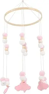 SUPVOX Infant Bed Wind Chime Mobile Crib Mobile Decor Felt Balls Wind Chime Safe Toys for Boys and Girls