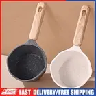 Butter Melting Pot Wooden Handle Cooking Saucepan with Pour Spout Small Saucepan