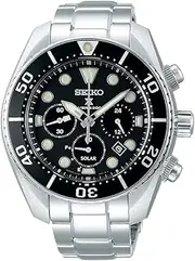 [SEIKO] Mens Chronograph Japanese Quartz Watch with Stainless Steel Strap SSC757J1, Silver, Bracelet