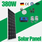 Solar 380W Panel 12V Mono 380 Watt Caravan Camping Battery Charging Controller
