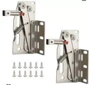 2 Pack Soft Close Tip Out Tray Hinges, Scissor Hinges for Kitchen Sink