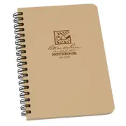 RITR Side Spiral 4.625 x 7 Polydura Notebook - Universal - Tan