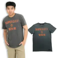 在飛比找momo購物網優惠-【Superdry】極度乾燥 短T 水洗灰 刷舊感 T恤 s