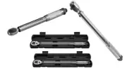Set of 2 1/4 3/8 Torque Wrench Snap Socket Professional Drive Click Ratcheting