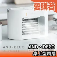 在飛比找露天拍賣優惠-日本 AND・DECO 桌上型風扇加濕器 風扇 夜燈 加濕器