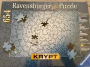 RAVENSBURGER Jigsaw Puzzle KRYPT Silver Ultimate Challenge 654 Pieces SEALED